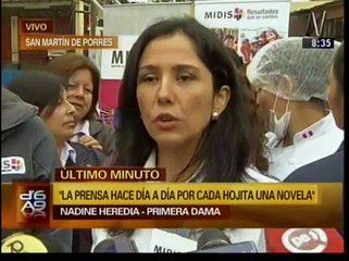 Nadine Heredia: Álvaro Gutiérrez debe temer a la acción de la justicia
