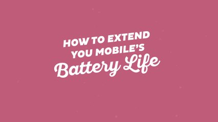 Improve and extend your iphone's battery life