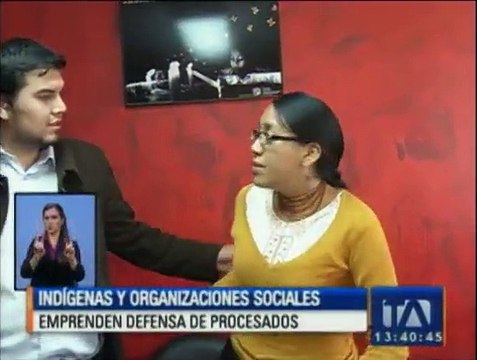 Organizaciones indígenas inician defensa de manifestantes detenidos