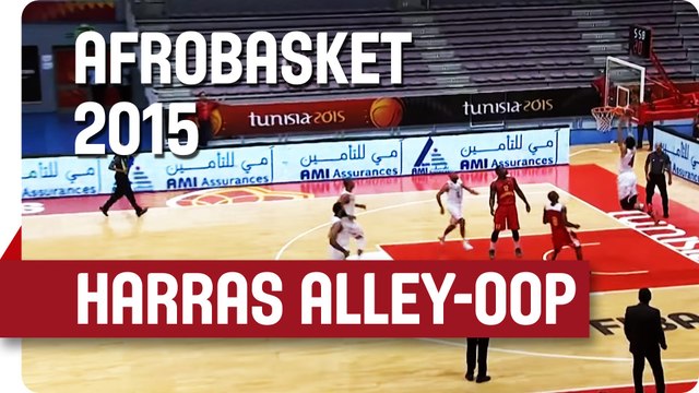 Harras Strikes with an Alley-Oop Dunk - AfroBasket 2015
