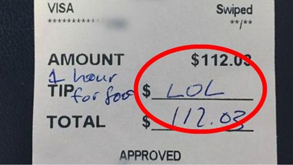 Diners Write "LOL" On Receipt Instead Of Tip | What's Trending Now