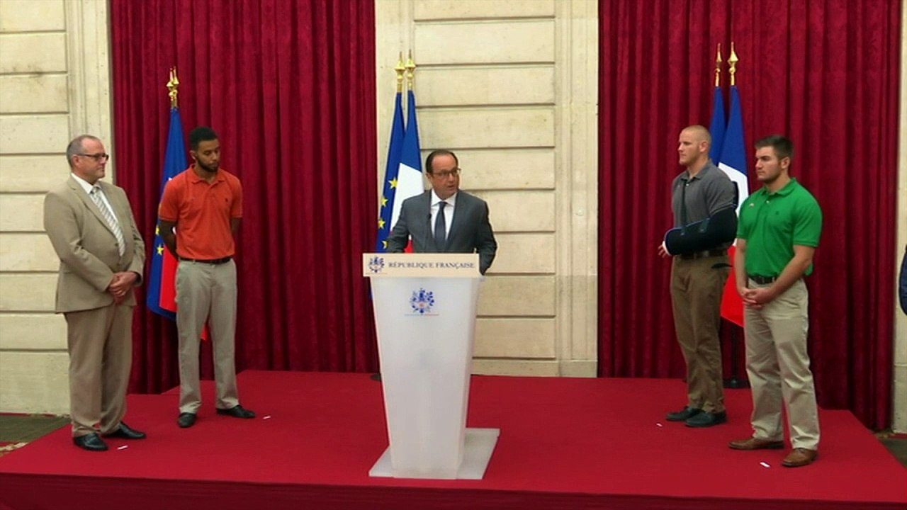 Helden aus Thalys-Zug in Ehrenlegion aufgenommen