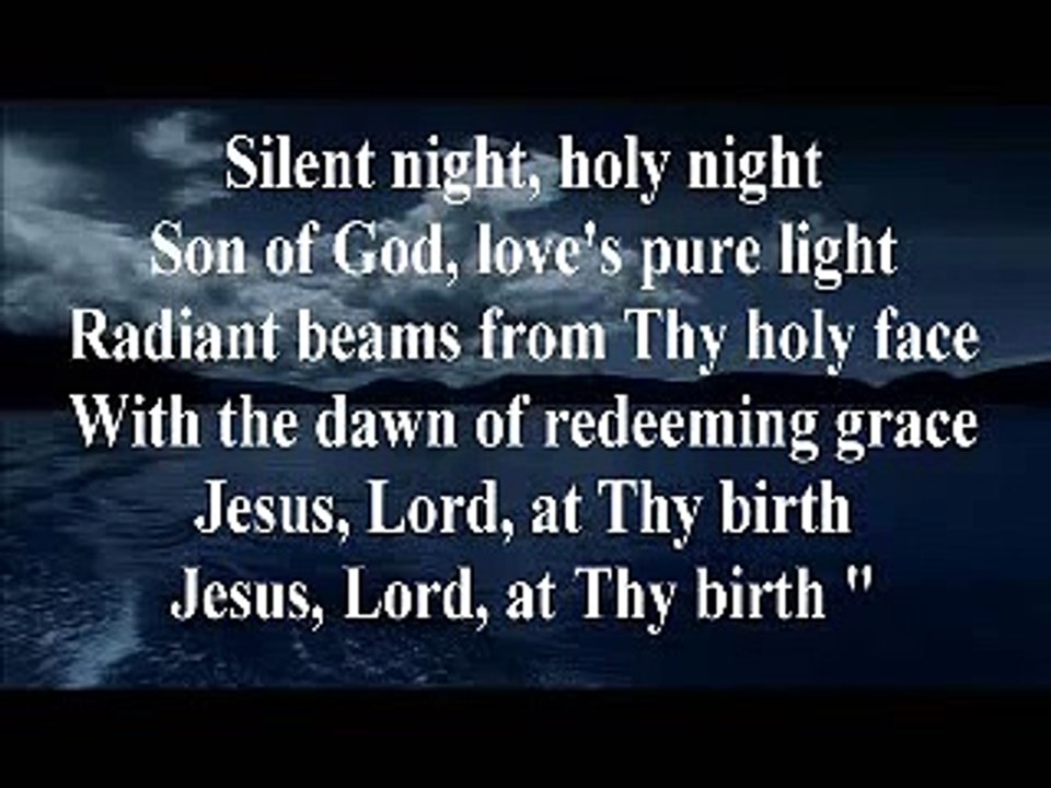 Silent Night (with lyrics) - video Dailymotion