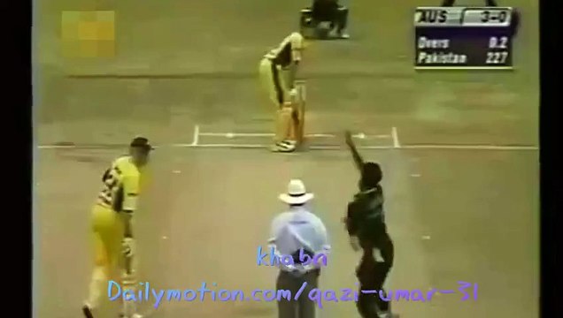 Waseem Akram Bowled First Ball to Adam Gilchrist