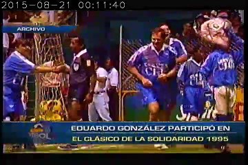 Eduardo González participó en el clásico de la solidaridad 1995
