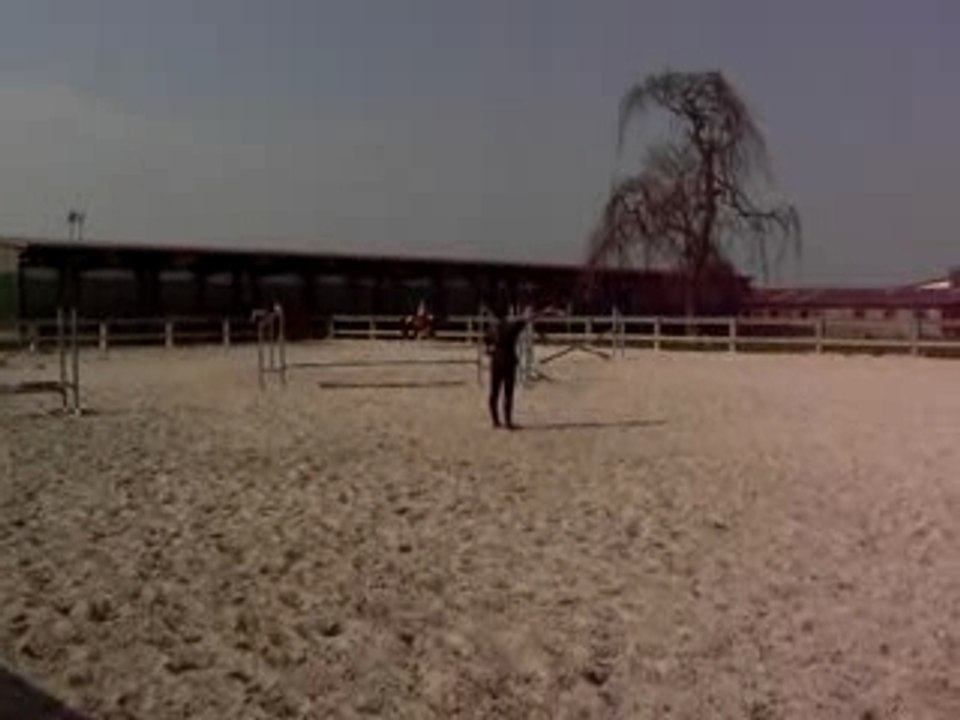 ma soeur auriane qui saute sur gamin