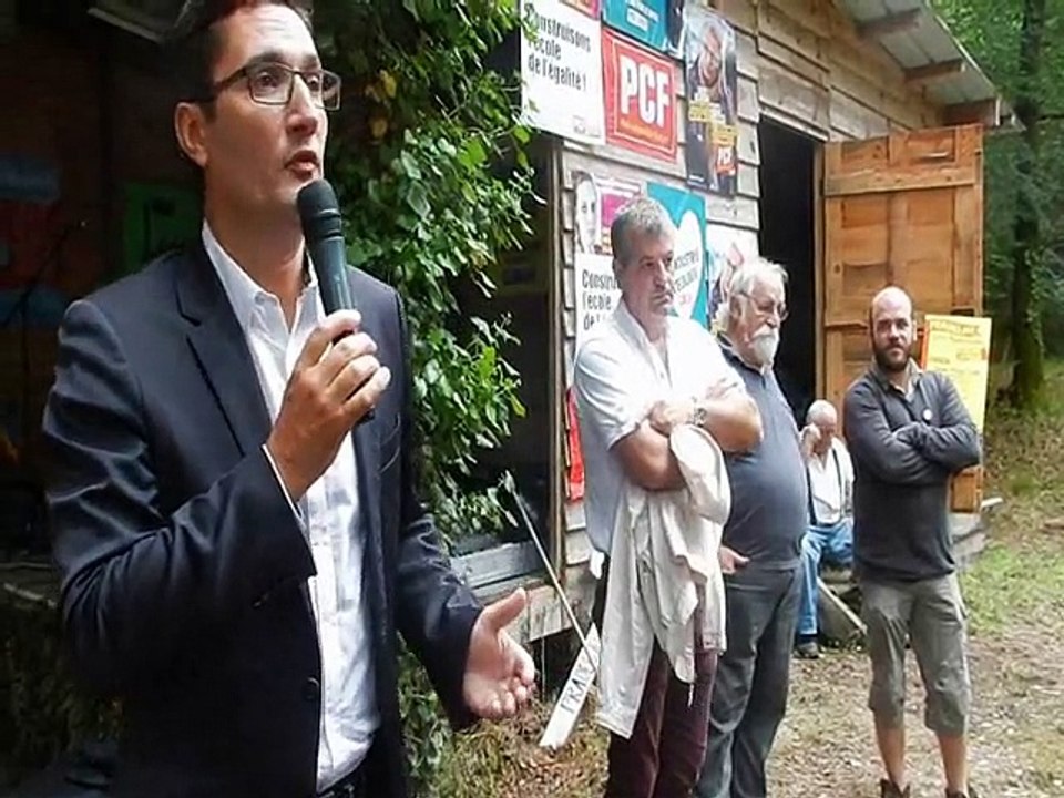 Discours d'Olivier Dartigolles à la fête de Pradeloup le 23/08/2015 parti 1