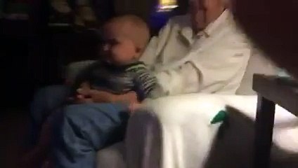 Baby making funny noises
