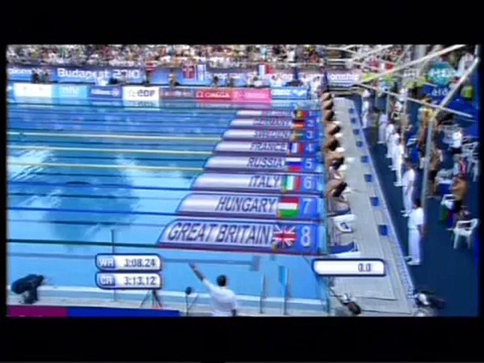Swimming EC 2010, Budapest: Men's 4x100 m freestyle relay - final