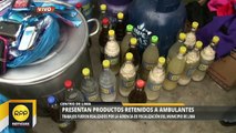 Esta es la mercadería retenida a los ambulantes informales de Lima