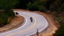 Motorcycle Crash Yamaha R1 Lowsides on Mulholland Hwy - YouTube