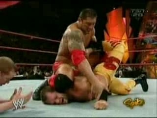 WWE - Batista vs. Chris Benoit RAW 3-1-0
