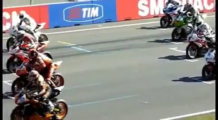 Near Fatal Accident Rider hit by another motorcycle - YouTube