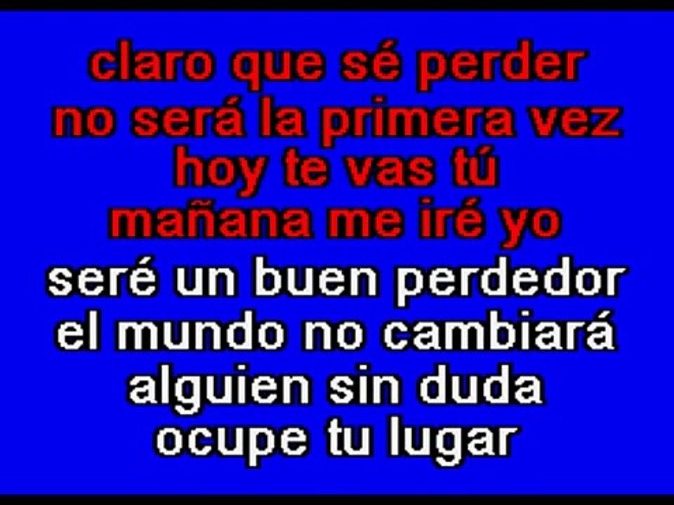 Multi Karaoke - Un Buen Perdedor ►Exito de Franco de Vita (Solo Como Referencia)
