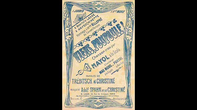 *BELLE ÉPOQUE* Liste de 6 chansons datant d'avant la Première Guerre Mondiale