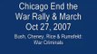 Chicago End the War Rally & March, Oct. 27, 2007