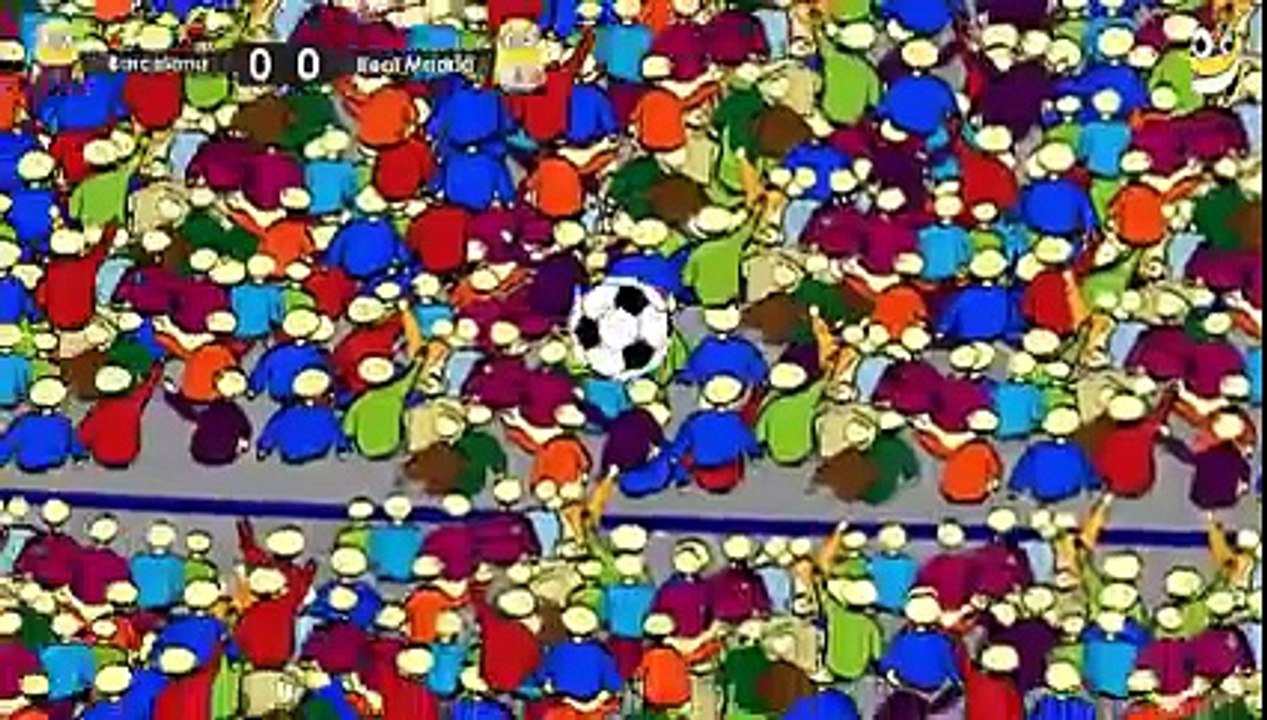Barcelona vs Real Madrid - Minions Football Game - Funny Cartoon [HD]