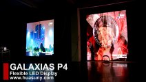 Large LED Wall Flexible LED Screen P4 Galaxias-4 Soft LED Curtain (skype: huasun607)