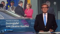 Ukraine-Gipfel: Merkel, Hollande und Poroschenko beraten über Ostukraine