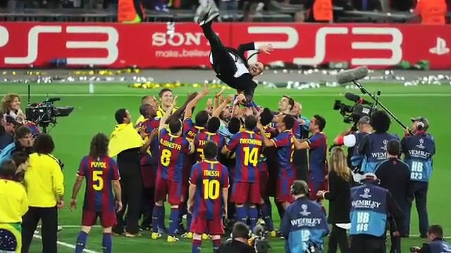 F C Barcelona & Guardiola Messi Puyol Xavi Iniesta Alexis