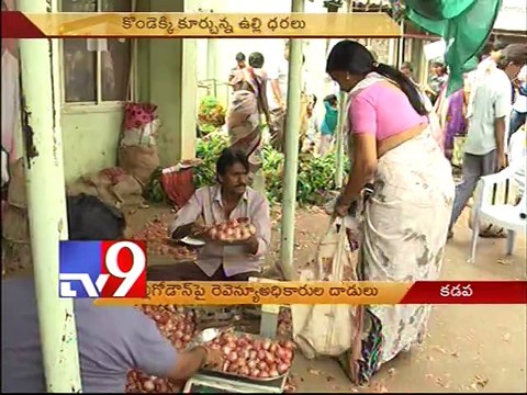 Revenue Officers raids on Onion godowns