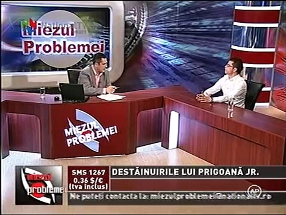 Silviu Prigoana la National TV: Miezul Problemei 28-06-07