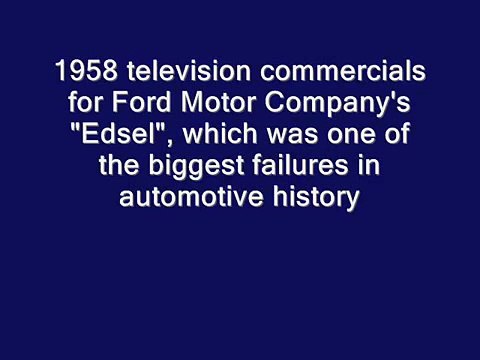 REMEMBER THE EDSEL? (1958 TELEVISION COMMERCIALS)