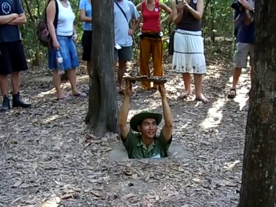 Secret Entrance to Cu Chi Tunnels