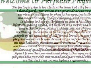 Welcome to Perfecto Physios
