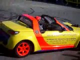 Awesome stunts on an highly modified Smart Roadster