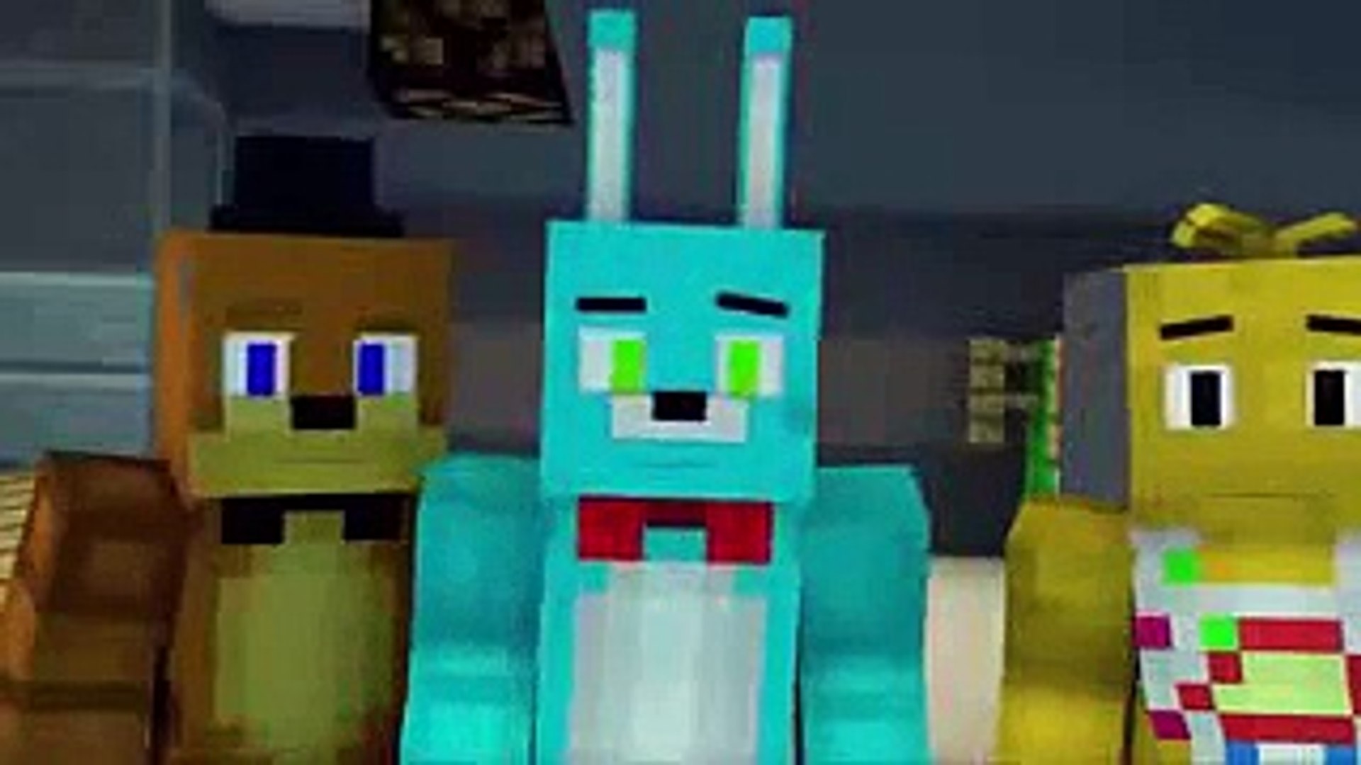 Survival the night Minecraft animation