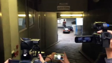 Balotelli, arrivo alla clinica La Madonnina