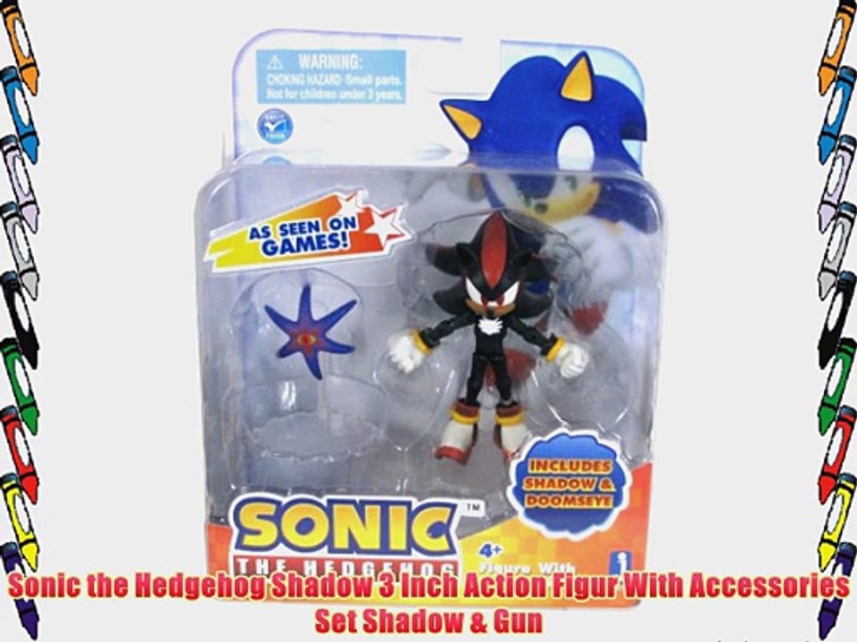 Sonic the Hedgehog Shadow 3 Inch Action Figur With Accessories Set Shadow