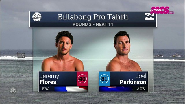 WSL - TAHITI PRO / ROUND 3 : Jérémy Florès et CJ Hobgood