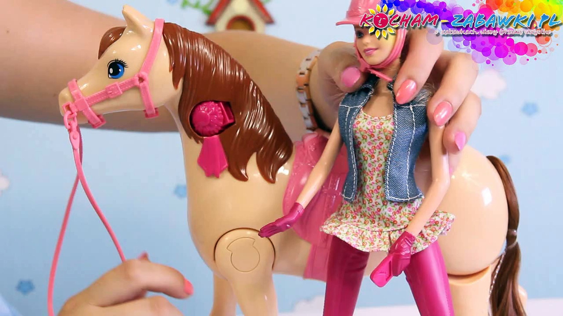 Barbie Saddle `N Ride Horse / Barbie Dżokejka na Koniu Funkcyjnym - CMP27 -  Recenzja - video Dailymotion