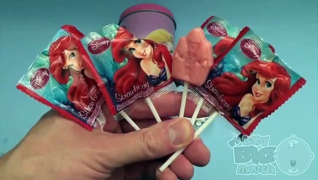 Opening Disney Princess Can Filled with Surprise Eggs and Huge JUMBO Surprise Egg!