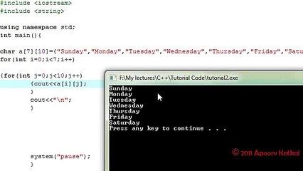 C++ in Hindi -19 Array Initialization Part 2