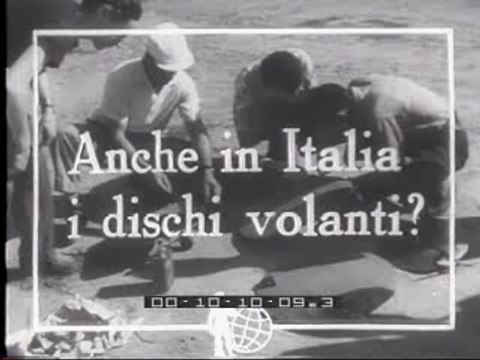 In Italia i dischi volanti 1952