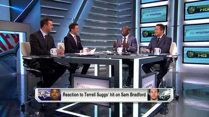 Reaction to Suggs' hit on Bradford