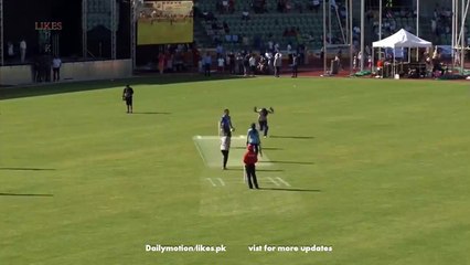 Umar Akmal Got Bowled by cute Girl in live match
