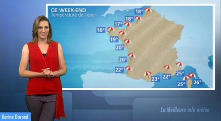 Températures de l'eau : 16 à 26°C ce week-end