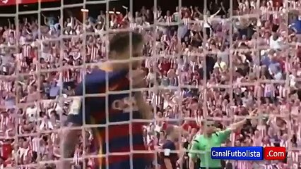 Reacción de Messi tras fallar el penalti ante el Athletic • 2015