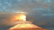 Lens Shaped Cloud Forms Over Popocatépetl Volcano