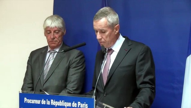 François Molins, procureur de Paris, s'exprime à propos de l'attaque d'un Thalys