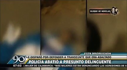 Independencia: Policía abatió a presunto delincuente para frustrar asalto [Video]
