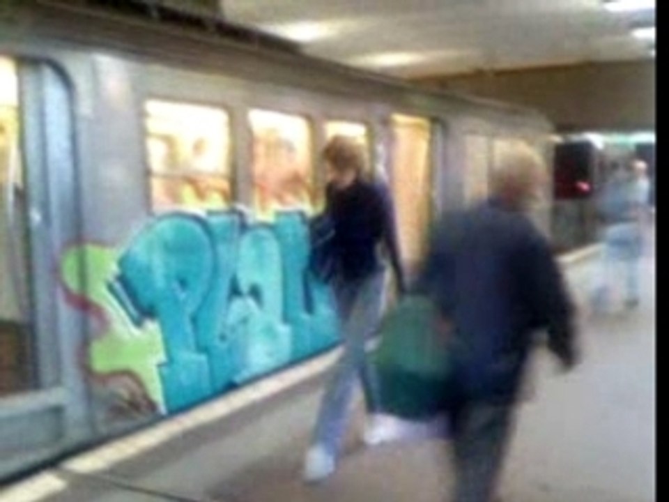 Train graffiti tag