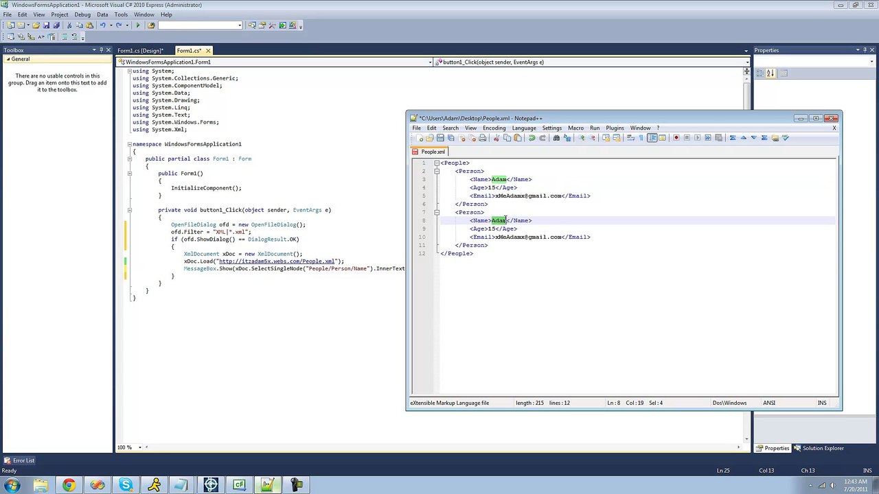 110 - Reading XML pt 2