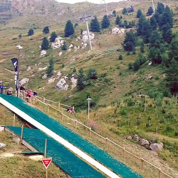 Water jump Tignes Salto avant