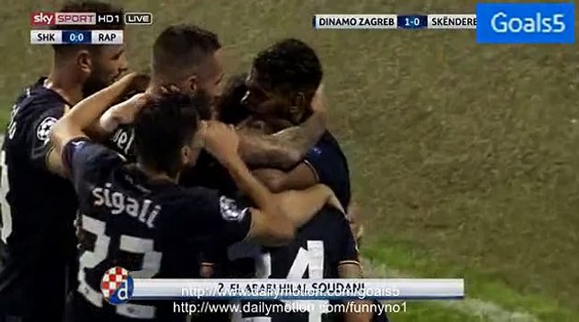 El Arbi Soudani Goal Dinamo Zagreb 1 - 0 Skenderbeu Champions League 25-8-2015