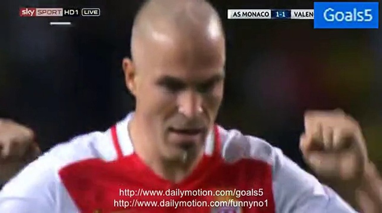 Andrea Raggi Goal AS Monaco 1 - 1 Valencia Champions League 25-8-2015